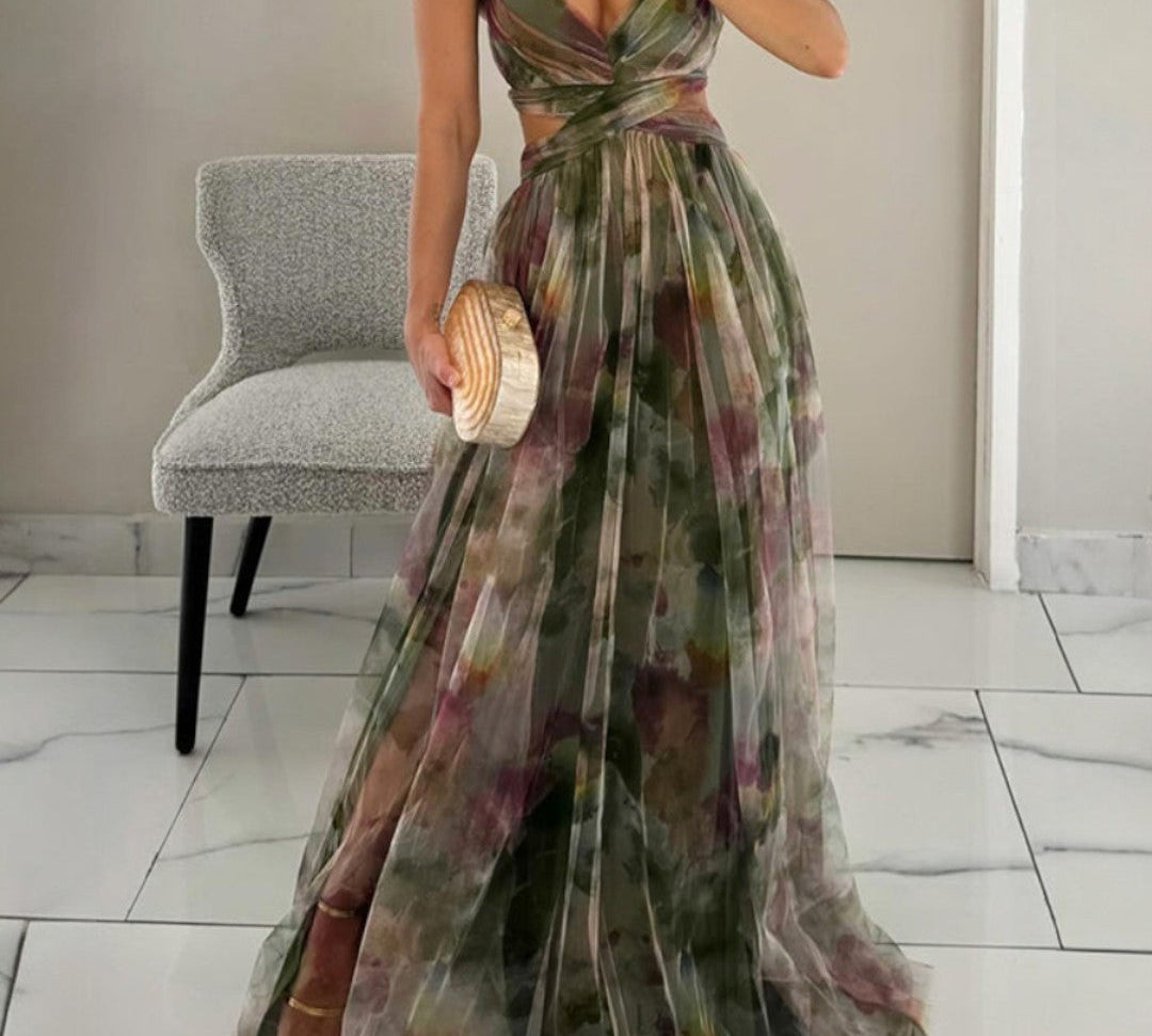 Giselle | Virágmintás maxi ruha