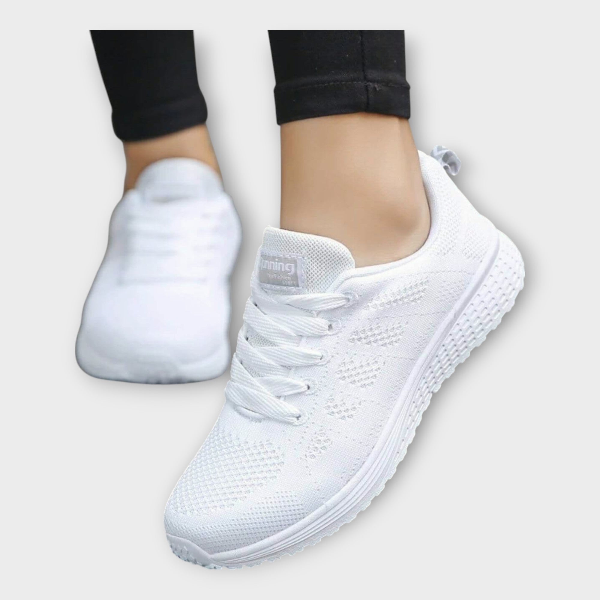 Sabina Elegáns Woven Sneakers Csúszásmentes Talp