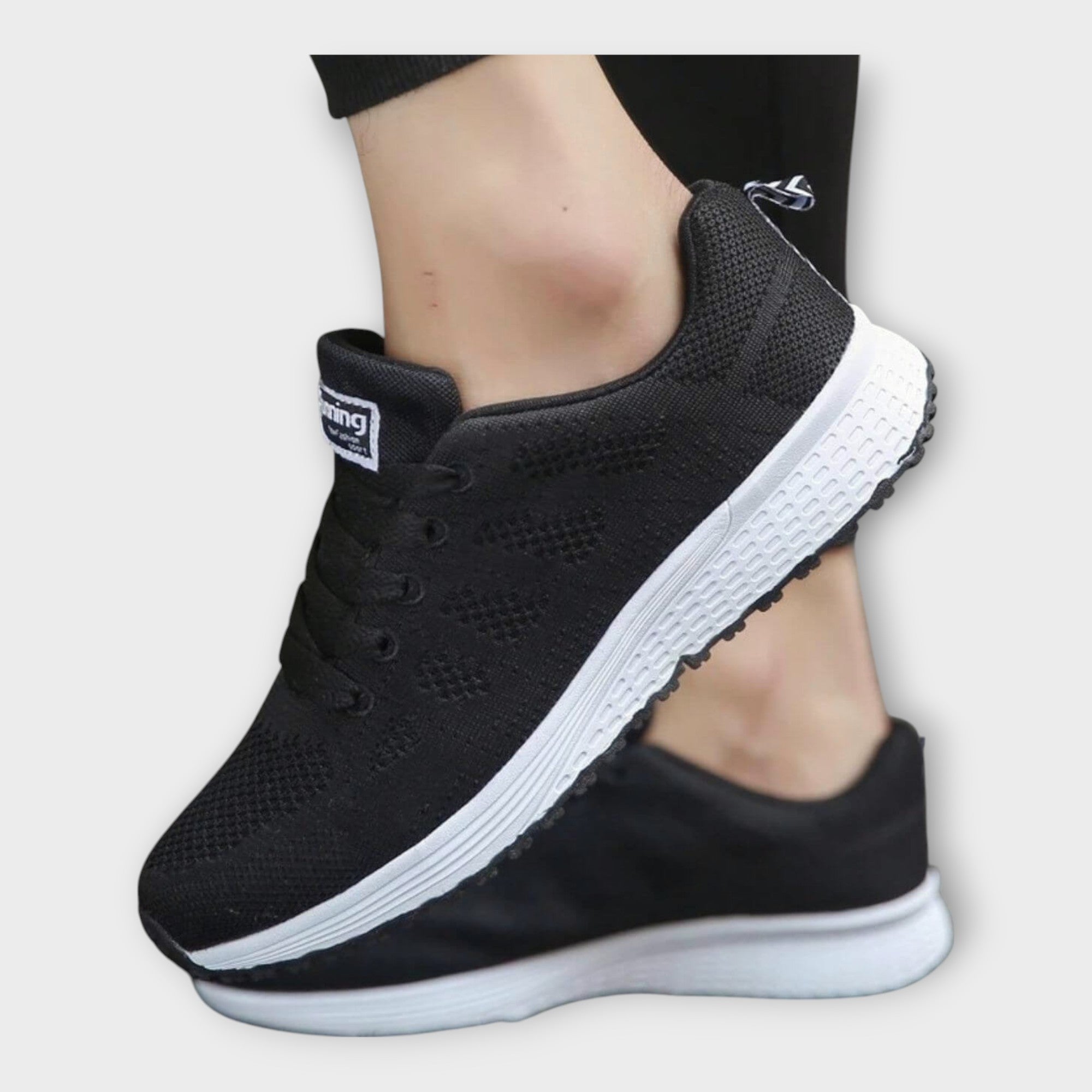 Sabina Elegáns Woven Sneakers Csúszásmentes Talp