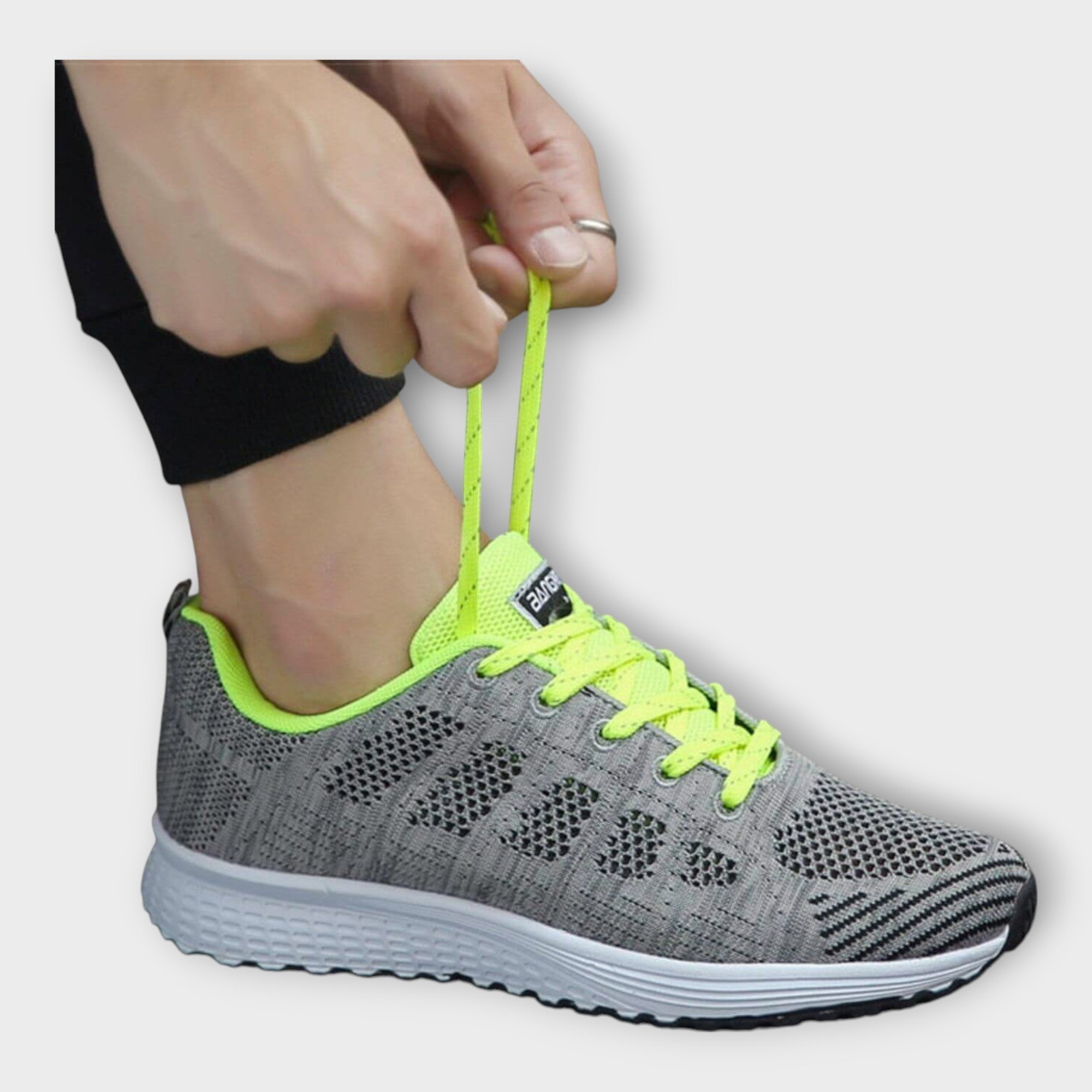 Sabina Elegáns Woven Sneakers Csúszásmentes Talp