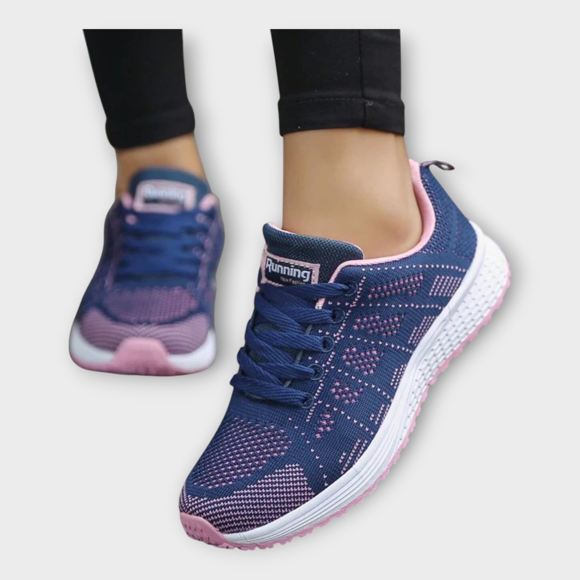 Sabina Elegáns Woven Sneakers Csúszásmentes Talp