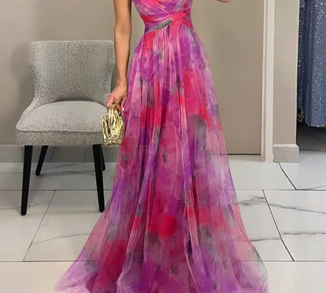 Giselle | Virágmintás maxi ruha