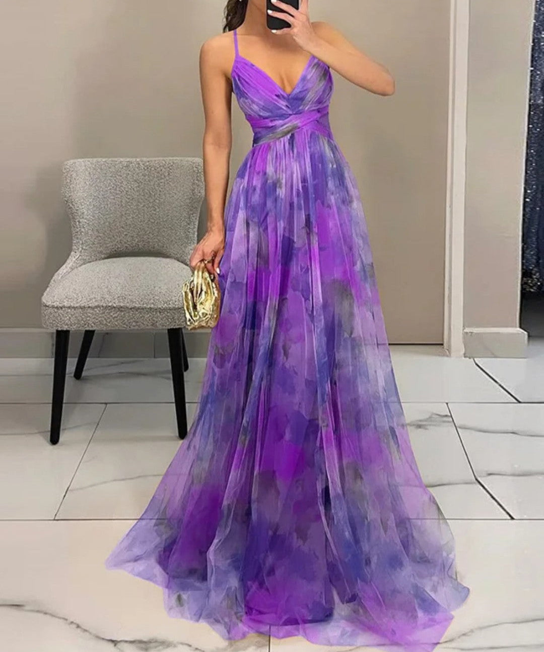 Giselle | Virágmintás maxi ruha