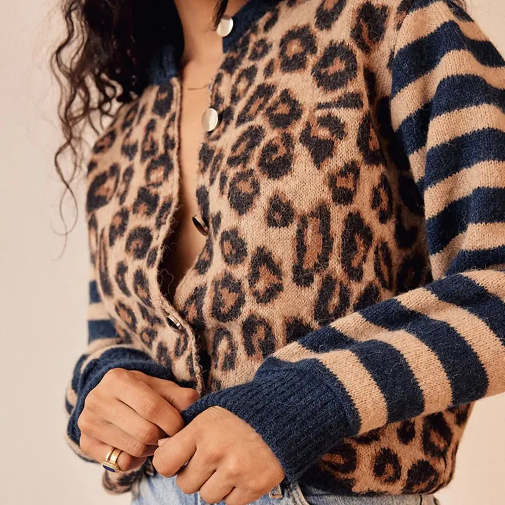 Chloé Kárdigan Leopárdmintával