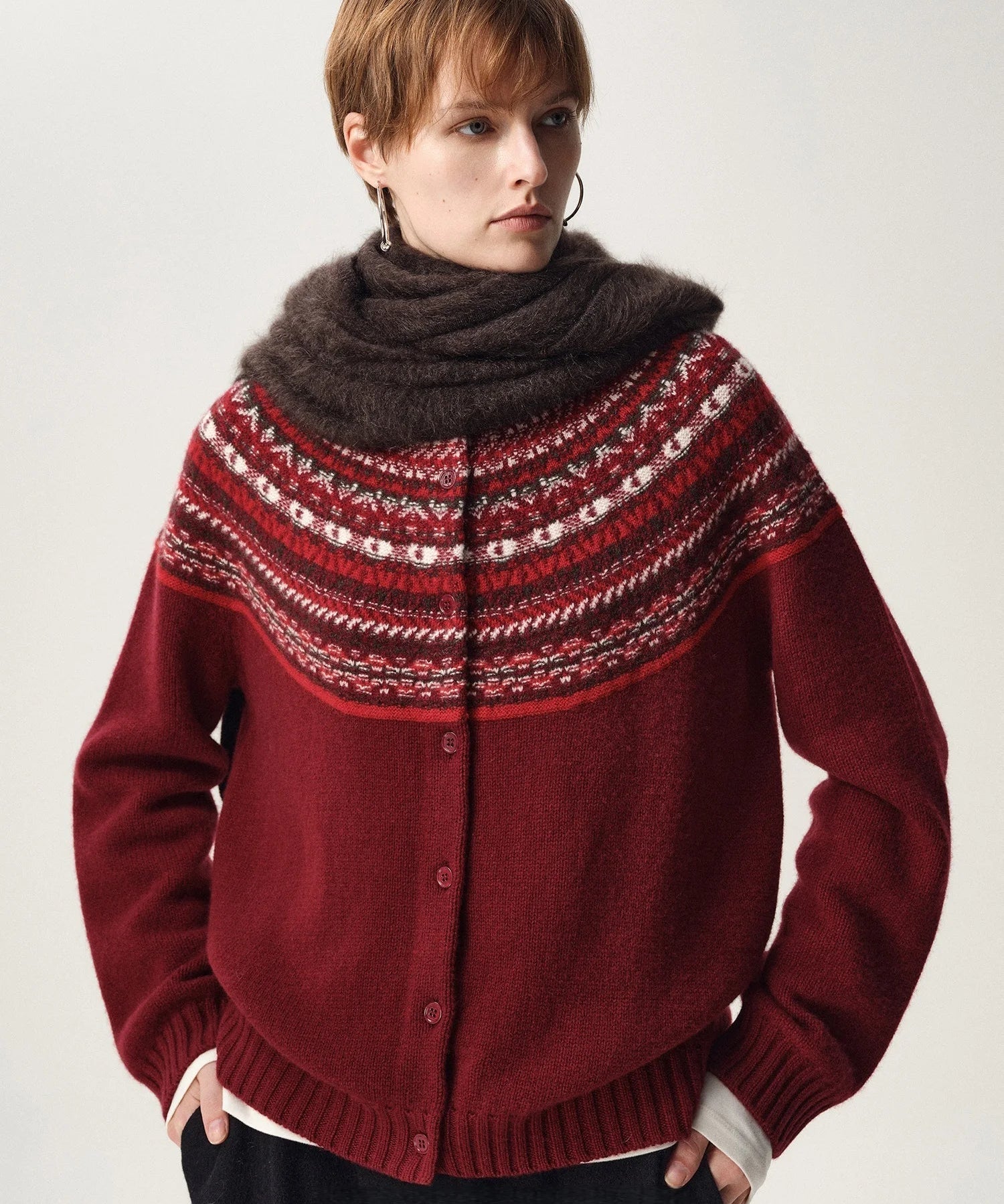 Sigrid Fair Isle Kardigán