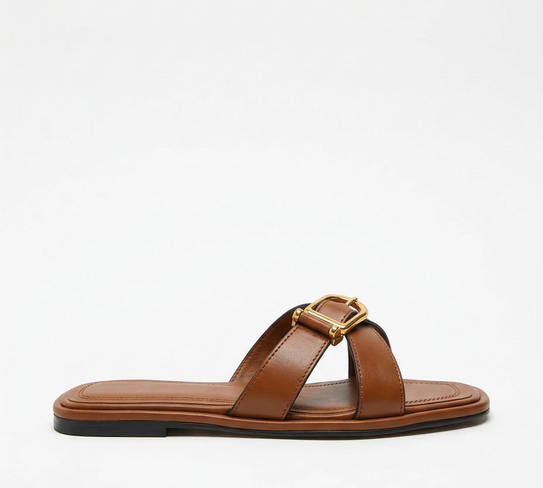 Calvi Olasz Bőr Kivágott Slip-On Szandál