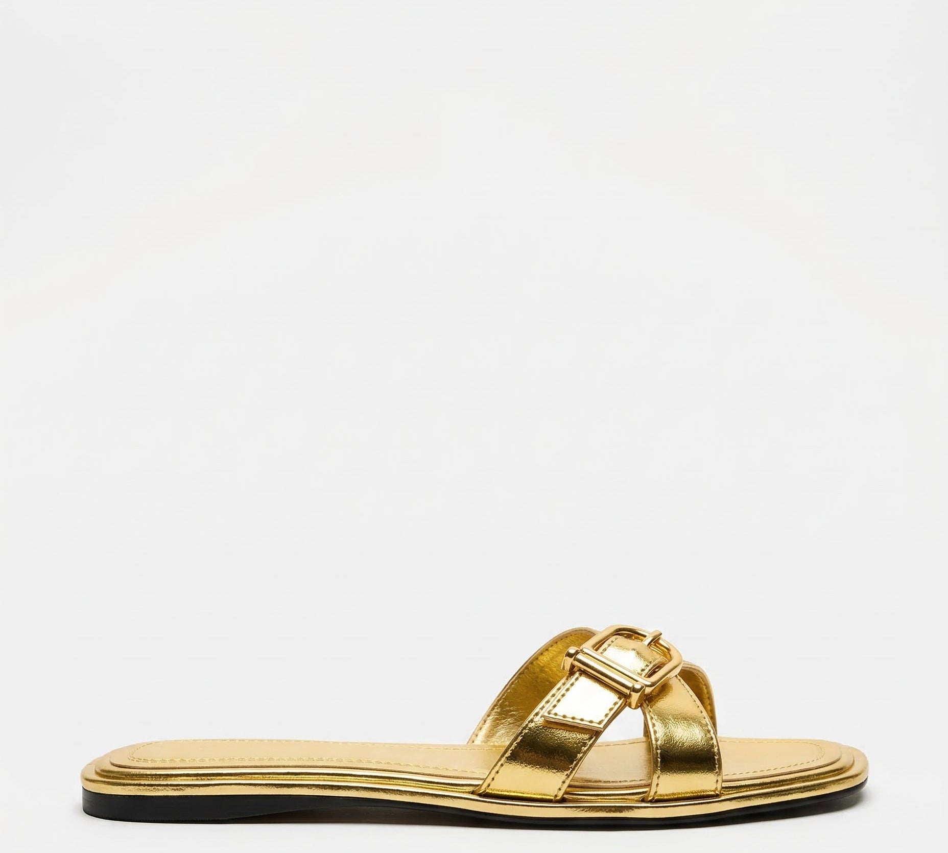 Calvi Olasz Bőr Kivágott Slip-On Szandál