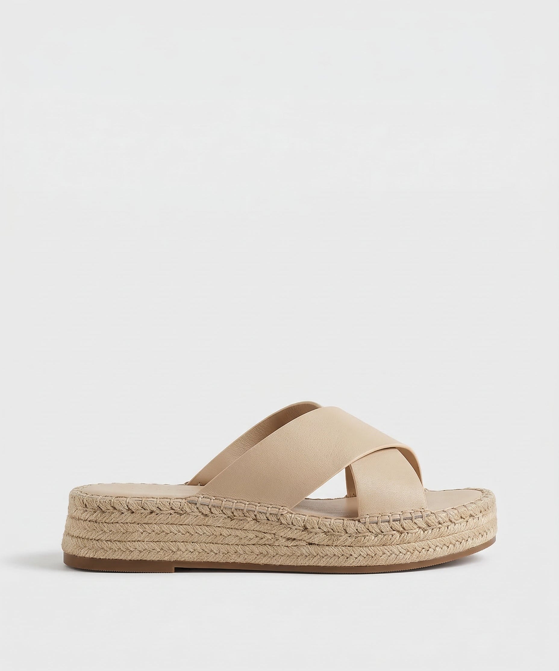 Sorella Woven Leather Platform Szandál