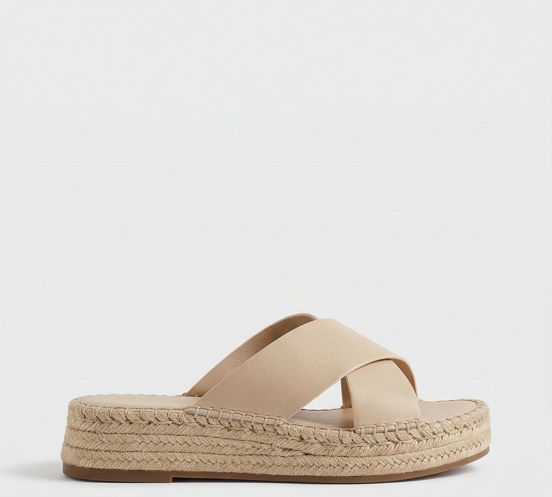 Sorella Woven Leather Platform Sandals