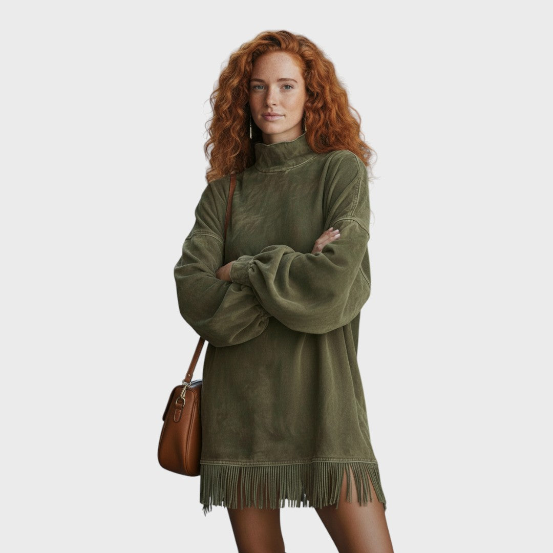 Freya | Suede Tunika Fringekkel